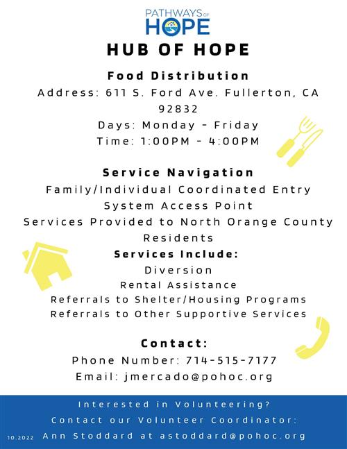 Hub of Hope Food Distribution